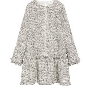 Mango Tweed Dress - Black and White